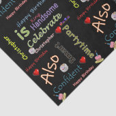 Happy Birthday Tissue Paper Christopher Tissuepapier (Detail)