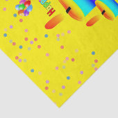 Happy Birthday Tissue Paper Colorful Candle Tissuepapier (Detail)