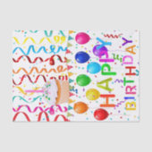 Happy Birthday Tissue Paper Confetti Tissuepapier (Voorkant)