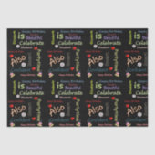 Happy Birthday Tissue Paper Elizabeth Tissuepapier (Voorkant)