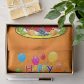 Happy Birthday Tissue Paper Fruit Cake Tissuepapier (Geschenk)