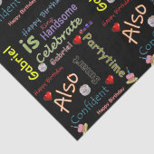 Happy Birthday Tissue Paper Gabriel Tissuepapier (Detail)