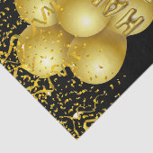 Happy Birthday Tissue Paper Gold Balloons Tissuepapier (Detail)