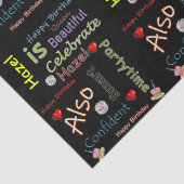 Happy Birthday Tissue Paper Hazel Tissuepapier (Detail)