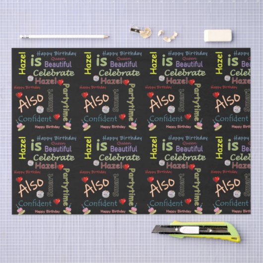 Happy Birthday Tissue Paper Hazel Tissuepapier (Craft)