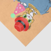 Happy Birthday Tissue Paper Hippopotamus Tissuepapier (Detail)