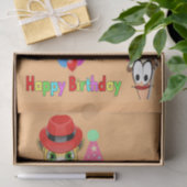 Happy Birthday Tissue Paper Hippopotamus Tissuepapier (Geschenk)