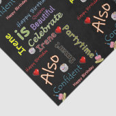 Happy Birthday Tissue Paper Irene Tissuepapier (Detail)