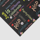 Happy Birthday Tissue Paper Jack Tissuepapier (Detail)