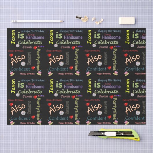 Happy Birthday Tissue Paper Jaxon Tissuepapier