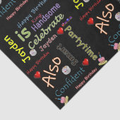 Happy Birthday Tissue Paper Jayden Tissuepapier (Detail)