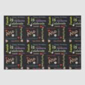 Happy Birthday Tissue Paper Josiah Tissuepapier (Voorkant)