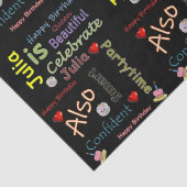 Happy Birthday Tissue Paper Julia Tissuepapier (Detail)