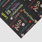 Happy Birthday Tissue Paper Leah Tissuepapier (Detail)