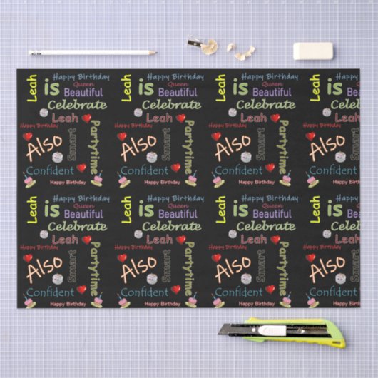 Happy Birthday Tissue Paper Leah Tissuepapier (Craft)