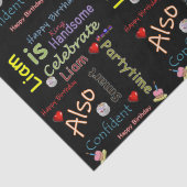 Happy Birthday Tissue Paper Liam Tissuepapier (Detail)