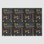 Happy Birthday Tissue Paper Luna Tissuepapier (Voorkant)