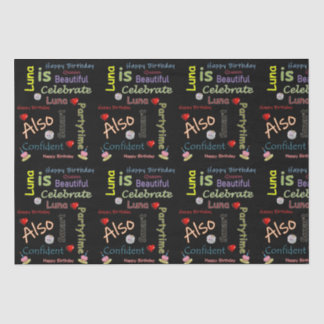 Happy Birthday Tissue Paper Luna Tissuepapier