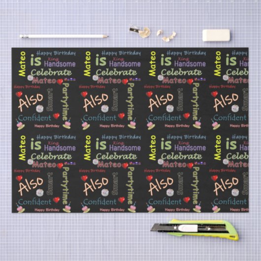 Happy Birthday Tissue Paper Mateo Tissuepapier (Craft)