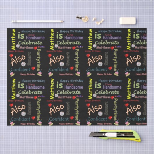 Happy Birthday Tissue Paper Matthew Tissuepapier (Craft)