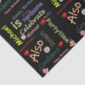 Happy Birthday Tissue Paper Michael Tissuepapier (Detail)