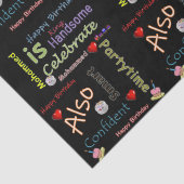 Happy Birthday Tissue Paper Mohammed Tissuepapier (Detail)