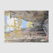 Happy Birthday Tissue Paper Paris Frankrijk Tissuepapier (Voorkant)