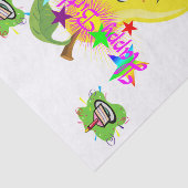 Happy Birthday Tissue Paper Pear Cupcake Tissuepapier (Detail)