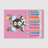 Happy Birthday Tissue Paper Penguin Tissuepapier (Voorkant)