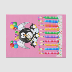 Happy Birthday Tissue Paper Penguin Tissuepapier