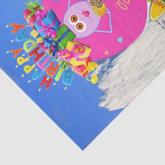 Happy Birthday Tissue Paper Polar Beer Tissuepapier (Detail)