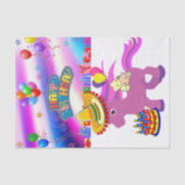 Happy Birthday Tissue Paper Pony Tissuepapier (Voorkant)