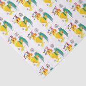 Happy Birthday Tissue Paper Rooster Tissuepapier (Detail)