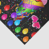 Happy Birthday Tissue Paper Roze Pig Bumblebee Tissuepapier (Detail)