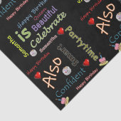 Happy Birthday Tissue Paper Samantha Tissuepapier (Detail)