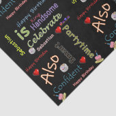 Happy Birthday Tissue Paper Sebastian Tissuepapier (Detail)