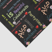 Happy Birthday Tissue Paper Sister in Law Tissuepapier (Detail)