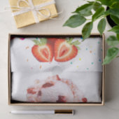 Happy Birthday Tissue Paper Strawberry Ice Cream Tissuepapier (Geschenk)