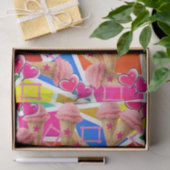 Happy Birthday Tissue Paper Strawberry Ice Cream Tissuepapier (Geschenk)