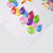 Happy Birthday Tissue Paper Stripe Candle ballonne Tissuepapier (Detail)