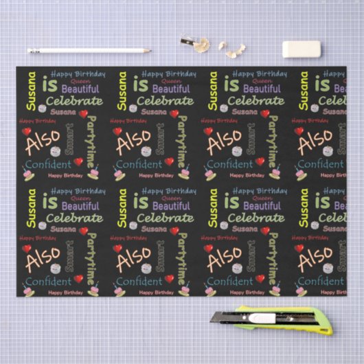 Happy Birthday Tissue Paper Susana Tissuepapier (Craft)