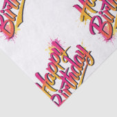 Happy Birthday Tissue Paper Tissuepapier (Detail)