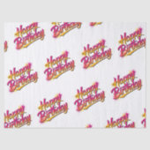 Happy Birthday Tissue Paper Tissuepapier (Voorkant)