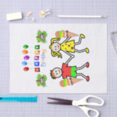 Happy Birthday Tissue Paper Twins Ice Cream Tissuepapier (Craft)