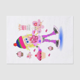 Happy Birthday Tissue Paper Wacky Girl Tissuepapier