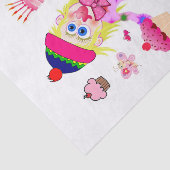 Happy Birthday Tissue Paper Wacky Girl Tissuepapier (Detail)