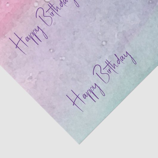 Happy Birthday Tissuepapier (Detail)