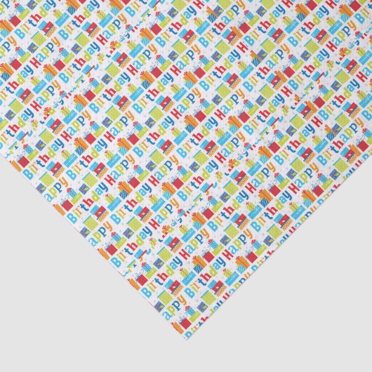 Happy Birthday Tissuepapier (Detail)