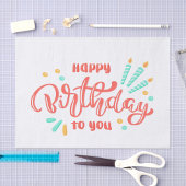 Happy Birthday Tissuepapier