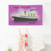Happy Birthday Titanic Ship Name Zee Pink Spandoek (Insitu)
